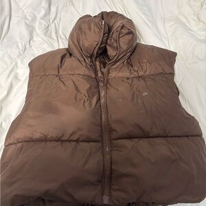 Men's Brown Puffer Vest
